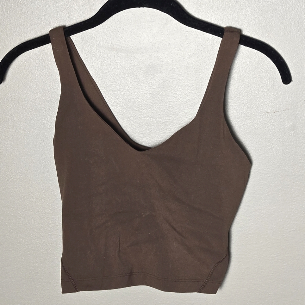 Lululemon‎ Align Padded Luxe Athleisure Tank In Spiced Chai, Size 2